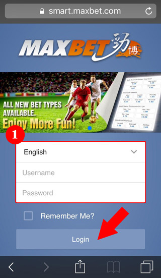 วิธีเล่น Maxbet Mobile 1